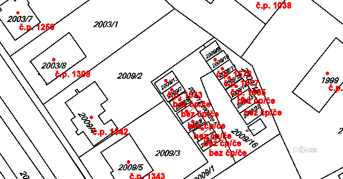 Moravská Třebová 46577742 na parcele st. 2009/7 v KÚ Moravská Třebová, Katastrální mapa