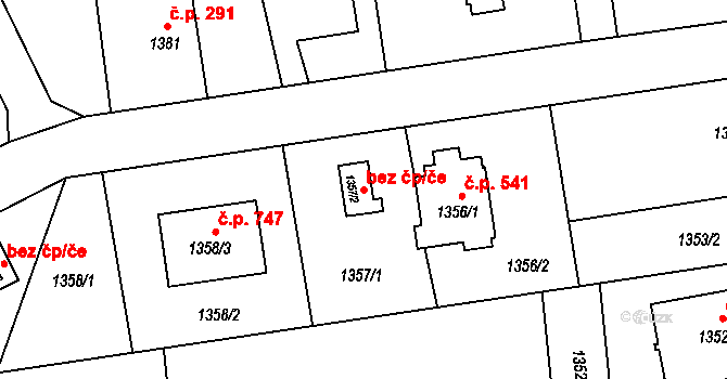 Bolatice 49418742 na parcele st. 1357/2 v KÚ Bolatice, Katastrální mapa