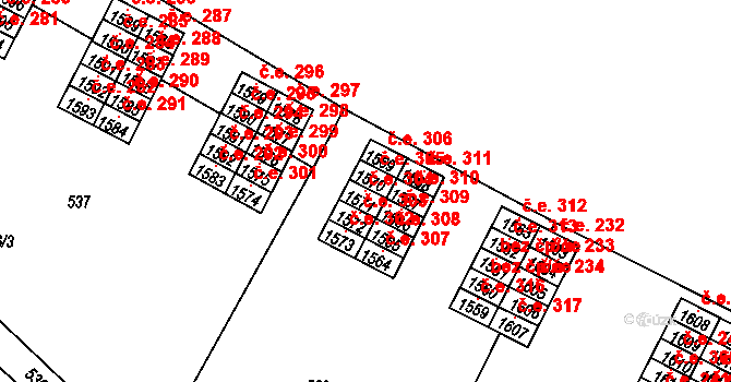Ostopovice 304, Katastrální mapa