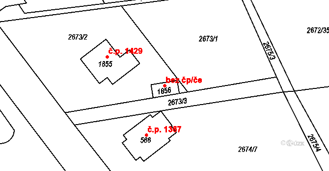 Choceň 39423743 na parcele st. 1856 v KÚ Choceň, Katastrální mapa