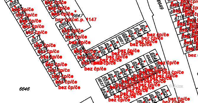 Žďár nad Sázavou 40782743 na parcele st. 6555 v KÚ Město Žďár, Katastrální mapa