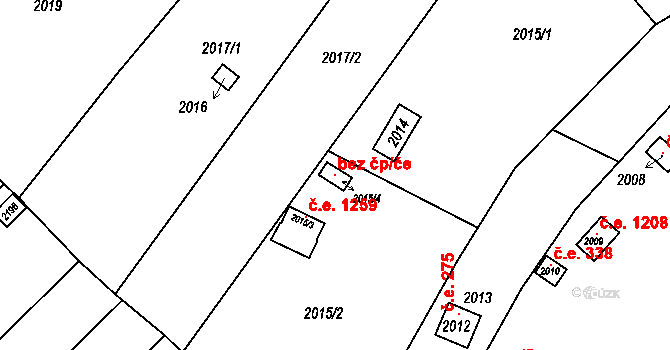 Brno 120963744 na parcele st. 2015/4 v KÚ Jundrov, Katastrální mapa