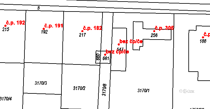 Drnovice 147752744 na parcele st. 661 v KÚ Drnovice, Katastrální mapa
