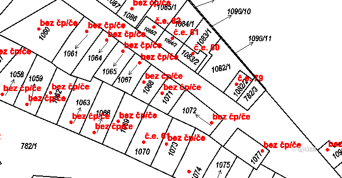 Mikulčice 72, Katastrální mapa