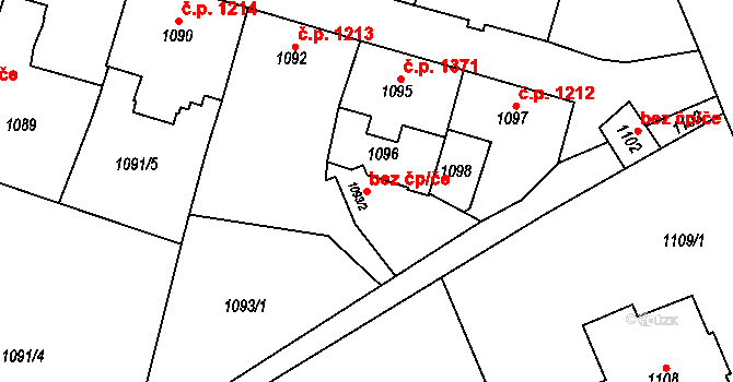 Šternberk 40854744 na parcele st. 1093/2 v KÚ Šternberk, Katastrální mapa