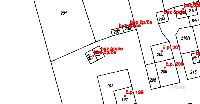 Jívka 44945744 na parcele st. 647 v KÚ Horní Vernéřovice, Katastrální mapa
