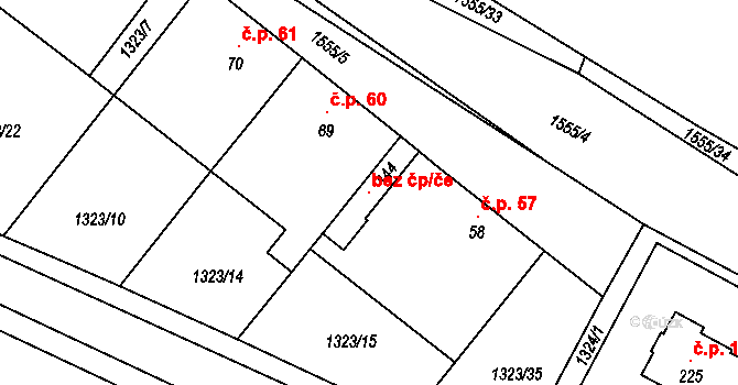 Dynín 120844745 na parcele st. 144 v KÚ Dynín, Katastrální mapa
