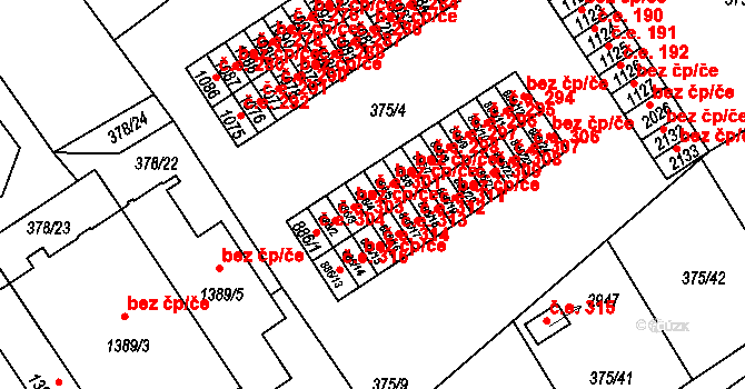 Úšovice 301, Mariánské Lázně na parcele st. 886/4 v KÚ Úšovice, Katastrální mapa