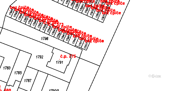 Brno 39509745 na parcele st. 1797/11 v KÚ Maloměřice, Katastrální mapa