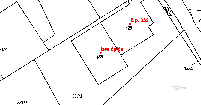 Králův Dvůr 42847745 na parcele st. 466 v KÚ Počaply, Katastrální mapa