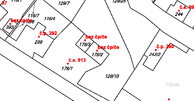 Josefův Důl 50264745 na parcele st. 178/2 v KÚ Josefův Důl u Jablonce nad Nisou, Katastrální mapa