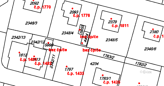 Rakovník 38615746 na parcele st. 4454 v KÚ Rakovník, Katastrální mapa