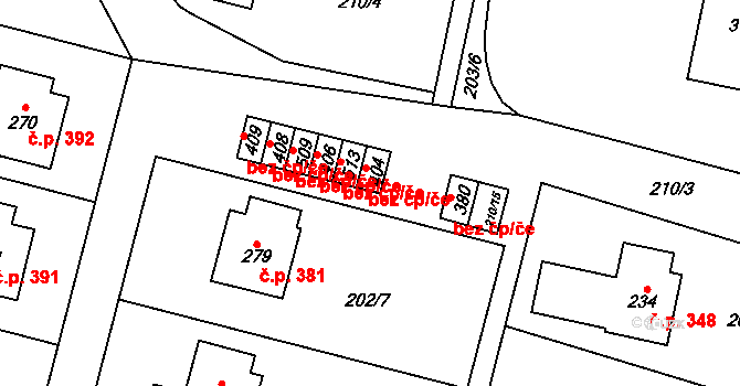 Herálec 50313746 na parcele st. 404 v KÚ Český Herálec, Katastrální mapa
