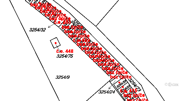 Roudnice nad Labem 50336746 na parcele st. 3254/40 v KÚ Roudnice nad Labem, Katastrální mapa