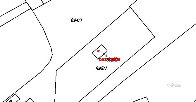 Šaratice 42534747 na parcele st. 895/2 v KÚ Šaratice, Katastrální mapa