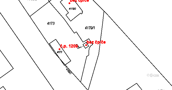 Orlová 48679747 na parcele st. 4172 v KÚ Orlová, Katastrální mapa