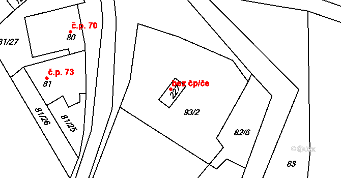 Kralupy nad Vltavou 50304747 na parcele st. 227 v KÚ Zeměchy u Kralup nad Vltavou, Katastrální mapa