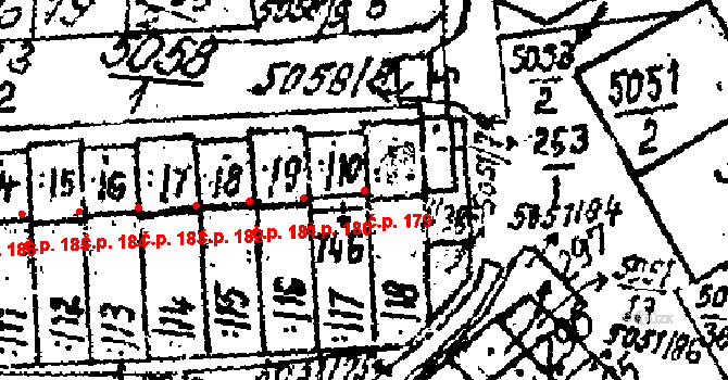 Pasohlávky 179 na parcele st. 263/11 v KÚ Pasohlávky, Katastrální mapa