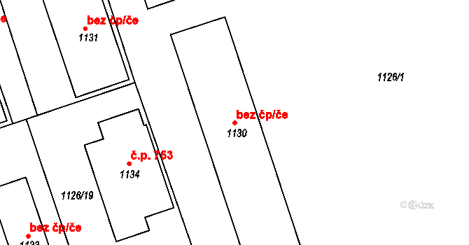 Štětí 41252748 na parcele st. 1130 v KÚ Štětí I, Katastrální mapa