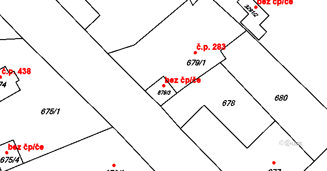 Doksy 42502748 na parcele st. 679/3 v KÚ Doksy u Máchova jezera, Katastrální mapa
