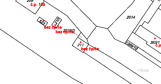 Lnáře 43451748 na parcele st. 211 v KÚ Lnáře, Katastrální mapa