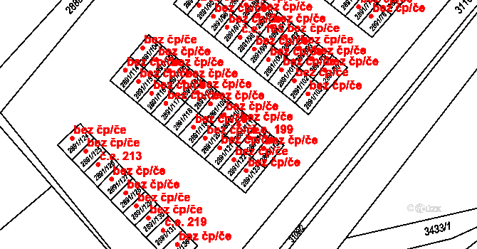 Orlová 43937748 na parcele st. 2891/111 v KÚ Poruba u Orlové, Katastrální mapa
