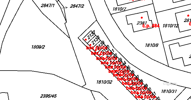 Týn nad Vltavou 47507748 na parcele st. 2139 v KÚ Týn nad Vltavou, Katastrální mapa