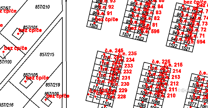 Řetenice 245, Teplice na parcele st. 1119 v KÚ Teplice-Řetenice, Katastrální mapa