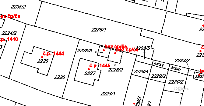 Tachov 42539749 na parcele st. 2228/3 v KÚ Tachov, Katastrální mapa
