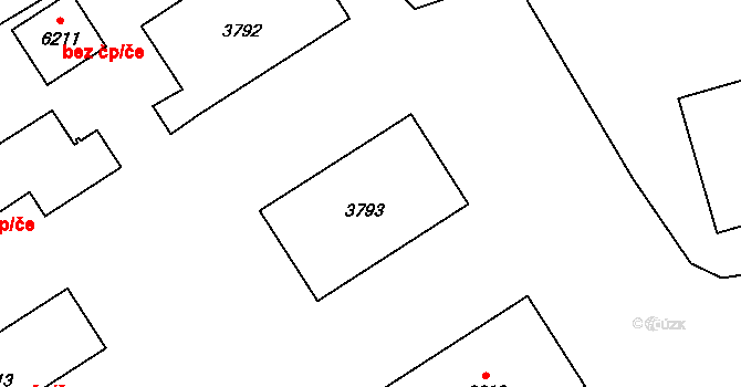 Objekt 43488749, Katastrální mapa