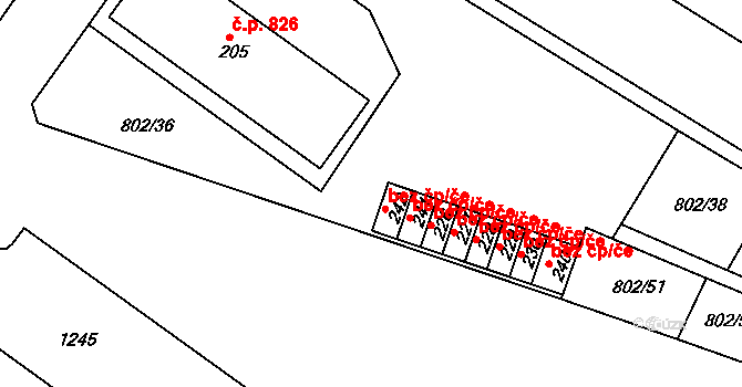 Jilemnice 44281749 na parcele st. 242 v KÚ Hrabačov, Katastrální mapa