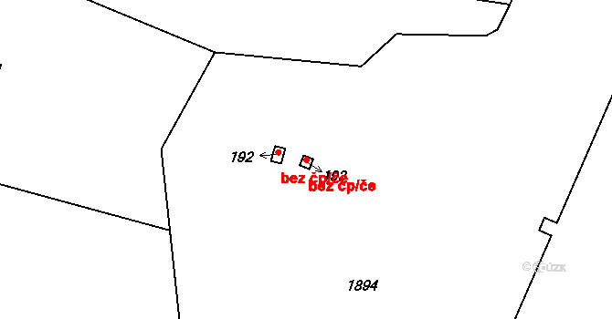 Postupice 45438749 na parcele st. 193 v KÚ Nová Ves u Postupic, Katastrální mapa