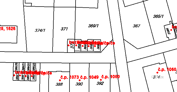 Praha 47944749 na parcele st. 369/5 v KÚ Břevnov, Katastrální mapa