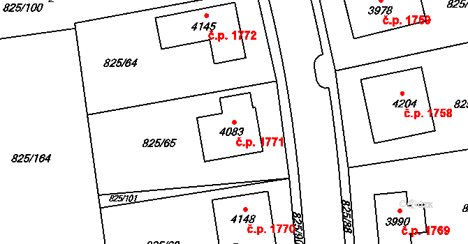 Humpolec 1771 na parcele st. 4083 v KÚ Humpolec, Katastrální mapa