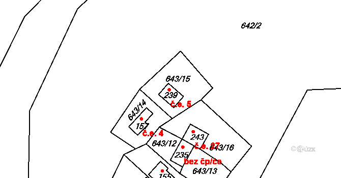 Soběnov 5, Katastrální mapa