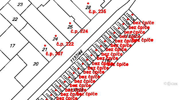 Zbýšov 46042750 na parcele st. 1137/18 v KÚ Zbýšov u Oslavan, Katastrální mapa