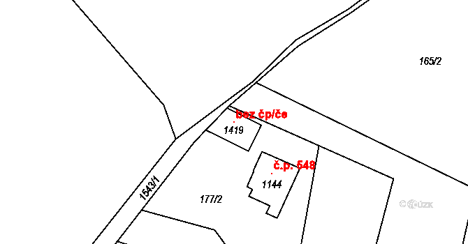 Nepomuk 104526751 na parcele st. 1419 v KÚ Nepomuk, Katastrální mapa