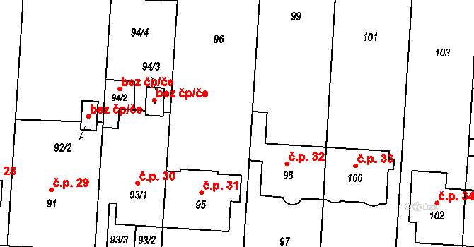 Objekt 149259751, Katastrální mapa