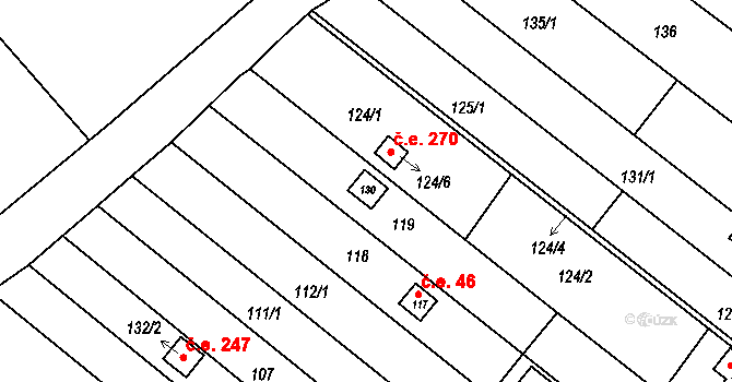 Žabovřesky 141, Brno, Katastrální mapa