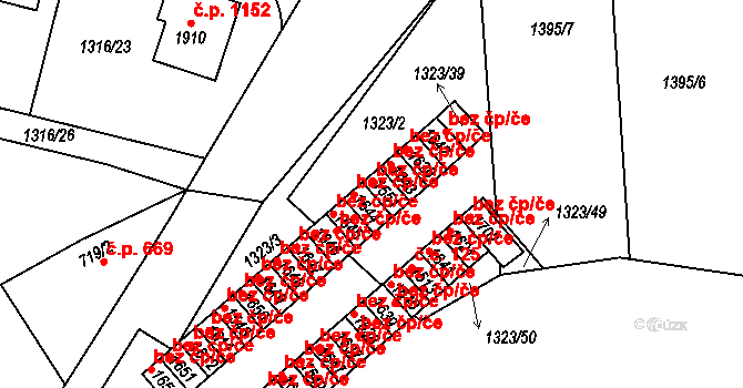 Polná 38688751 na parcele st. 1551 v KÚ Polná, Katastrální mapa