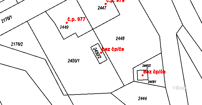 Kopřivnice 38946751 na parcele st. 2450/2 v KÚ Kopřivnice, Katastrální mapa