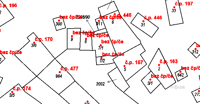 Vrbice 39886751 na parcele st. 7/1 v KÚ Vrbice u Velkých Pavlovic, Katastrální mapa