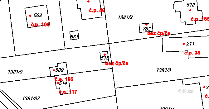 Mnichovice 46128751 na parcele st. 515 v KÚ Božkov u Mnichovic, Katastrální mapa