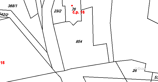 Chudenín 49534751 na parcele st. 20 v KÚ Uhliště, Katastrální mapa