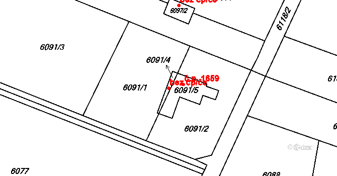 Rychvald 49754751 na parcele st. 6091/4 v KÚ Rychvald, Katastrální mapa