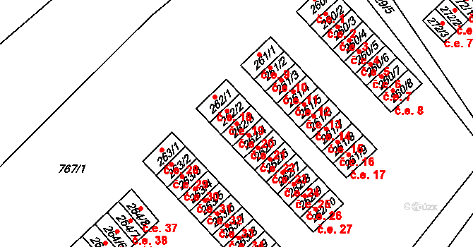 Janov 20, Litvínov na parcele st. 262/3 v KÚ Janov u Litvínova, Katastrální mapa