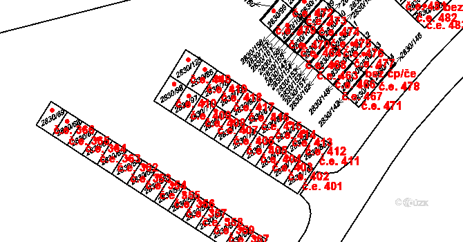 Rumburk 1 406, Rumburk na parcele st. 2830/75 v KÚ Rumburk, Katastrální mapa