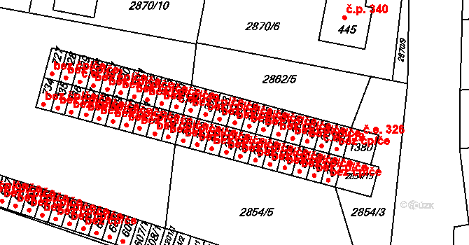 Borovany 123, Katastrální mapa