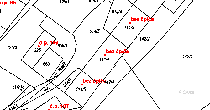 Orlické Podhůří 39437752 na parcele st. 114/4 v KÚ Říčky u Orlického Podhůří, Katastrální mapa