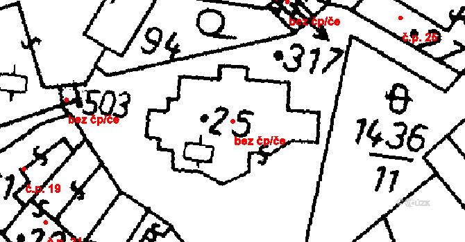 Bernartice 39941752 na parcele st. 25 v KÚ Bernartice u Milevska, Katastrální mapa